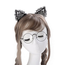 Load image into Gallery viewer, Women Lace Lovely Cat Ear Hairband Head Chain