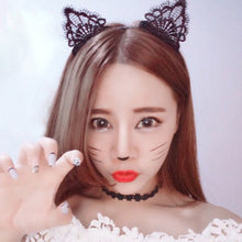 Load image into Gallery viewer, Women Lace Lovely Cat Ear Hairband Head Chain