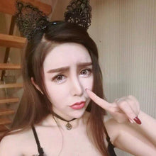 Load image into Gallery viewer, Women Lace Lovely Cat Ear Hairband Head Chain