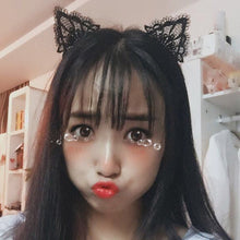Load image into Gallery viewer, Women Lace Lovely Cat Ear Hairband Head Chain