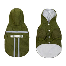Load image into Gallery viewer, Foldable Reflective Stripe Hooded Pet Raincoat Dog Waterproof Clothing, S, M, L, XL, XXL