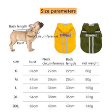 Load image into Gallery viewer, Foldable Reflective Stripe Hooded Pet Raincoat Dog Waterproof Clothing, S, M, L, XL, XXL