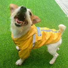 Load image into Gallery viewer, Foldable Reflective Stripe Hooded Pet Raincoat Dog Waterproof Clothing, S, M, L, XL, XXL