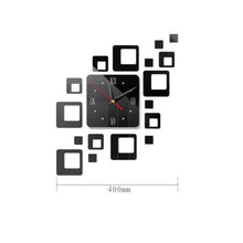Load image into Gallery viewer, Home Mirror Surface Sticker Home Office Decorative Mirrors 3D Stereo Clock Acrylic Mirror Clock Block Combination Clock