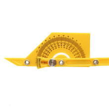 Load image into Gallery viewer, Template Tool Protractor Instrument Measuring Arm Ruler 180 Degree Woodworking Ruler, 180 Degree Ruler