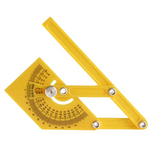 Load image into Gallery viewer, Template Tool Protractor Instrument Measuring Arm Ruler 180 Degree Woodworking Ruler, 180 Degree Ruler