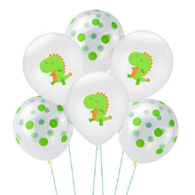 Load image into Gallery viewer, Birthday Party Dinosaur Latex Sequin Balloon Party Atmosphere Decoration Dinosaur Set, Dinosaur Green Sequins, Dinosaur Green Dots, Dinosaur Champagne Gold Glitter, Dinosaur Green Agate Balloons, Dinosaur White Dots, Sequin Bouquet Set                 ...