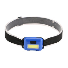Load image into Gallery viewer, 2 PCS Mini COB LED Headlamp Adjustable Camping Torch Lamp Light with 3 Modes, Black, Blue, Red, White
