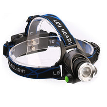 Load image into Gallery viewer, T6 Zoomable Strong Light LED Torch Flashlight Headlamp for Fishing, Camping