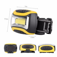 Load image into Gallery viewer, Outdoor Head lamp COB LED Headlamp Flashlight 3 Mode Head Light Headlight Linterna Frontal Torch For Bicycle Fishing Light
