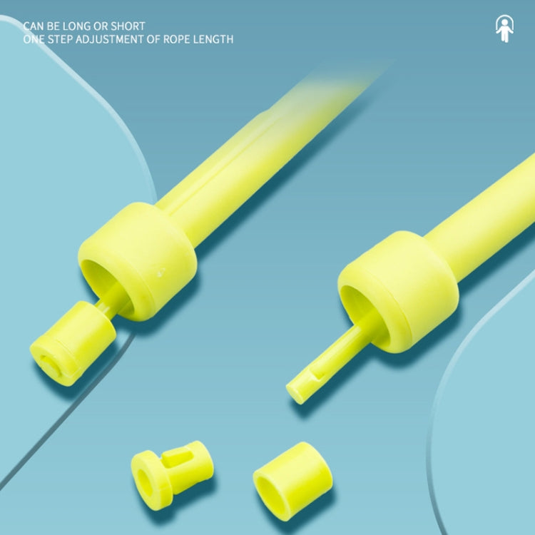 2 PCS Pen Handle Shaped Small Handle Rubber Skipping Rope for Fitness