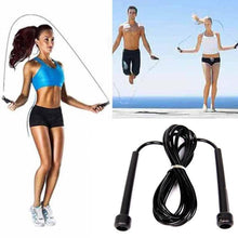 Load image into Gallery viewer, Pen Handle Shaped Small Handle Rubber Skipping Rope for Fitness (Black)