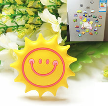 Load image into Gallery viewer, 10 PCS Home Fridge Magnets Decorative Message Stickers Children Whiteboard Stickers, Cloud, Rainbow, Sunflower, Coconut Tree, Yellow Sun, Castle
