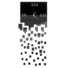 Load image into Gallery viewer, Mirror Clock Personality Wall Clock Three-dimensional Wall Decoration Mosaic Wall Clock