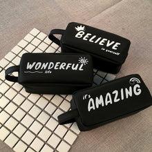 Load image into Gallery viewer, Large Black Letter Creative Silicone Pen Box Pencilcase School Stationery Supplies