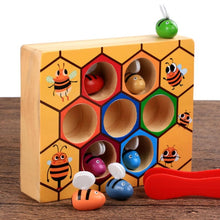 Load image into Gallery viewer, Wooden Beehive Games Montessori Early Childhood Education Color Cognition Toy