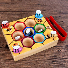 Load image into Gallery viewer, Wooden Beehive Games Montessori Early Childhood Education Color Cognition Toy