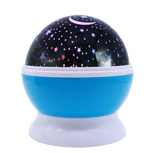 Load image into Gallery viewer, Stars Starry Sky LED Battery USB  Night Light Projector Luminaria Moon Novelty Table Night Lamp for Children, Blue, Pink, Purple
