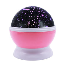 Load image into Gallery viewer, Stars Starry Sky LED Battery USB  Night Light Projector Luminaria Moon Novelty Table Night Lamp for Children, Blue, Pink, Purple