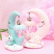 Load image into Gallery viewer, Moon Resin Cartoon Romantic Bedroom Decor Night Lamp Baby Kids Birthday Xmas Gift, Blue, Pink