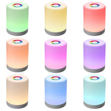 Load image into Gallery viewer, LED Touch Control Induction Dimmer Lamp Smart Dimmable RGB Color Change Rechargeable Bedside Night Light