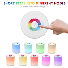 Load image into Gallery viewer, LED Touch Control Induction Dimmer Lamp Smart Dimmable RGB Color Change Rechargeable Bedside Night Light