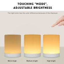 Load image into Gallery viewer, LED Touch Control Induction Dimmer Lamp Smart Dimmable RGB Color Change Rechargeable Bedside Night Light
