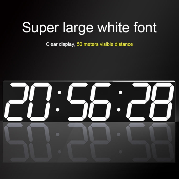 Multifunctional LED Wall Clock Creative Digital Clock, Hollow Remote Control, Sealed Box Remote Control