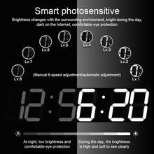 Load image into Gallery viewer, Multifunctional LED Wall Clock Creative Digital Clock, Hollow Remote Control, Sealed Box Remote Control