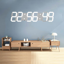 Load image into Gallery viewer, Multifunctional LED Wall Clock Creative Digital Clock, Hollow Remote Control, Sealed Box Remote Control