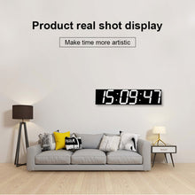Load image into Gallery viewer, Multifunctional LED Wall Clock Creative Digital Clock, Hollow Remote Control, Sealed Box Remote Control