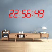 Load image into Gallery viewer, Multifunctional LED Wall Clock Creative Digital Clock, Hollow Remote Control, Sealed Box Remote Control