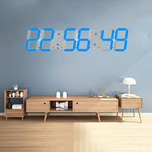 Load image into Gallery viewer, Multifunctional LED Wall Clock Creative Digital Clock, Hollow Remote Control, Sealed Box Remote Control
