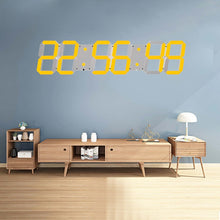 Load image into Gallery viewer, Multifunctional LED Wall Clock Creative Digital Clock, Hollow Remote Control, Sealed Box Remote Control
