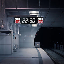 Load image into Gallery viewer, LED Large Screen Digital Electronic Clock Remote Control Double-sided Wall Clock