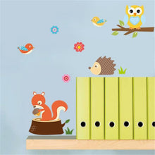 Load image into Gallery viewer, Simple DIY Forest Animals Owl Room Bedroom Background Voor Wall Stickers