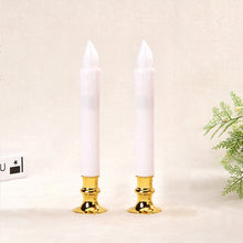 Load image into Gallery viewer, 2 PCS Artificial Long Candle Light Plastic Electronic Candle
