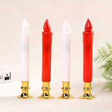 Load image into Gallery viewer, 2 PCS Artificial Long Candle Light Plastic Electronic Candle