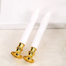Load image into Gallery viewer, 2 PCS Artificial Long Candle Light Plastic Electronic Candle