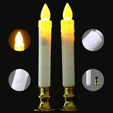 Load image into Gallery viewer, 2 PCS Artificial Long Candle Light Plastic Electronic Candle