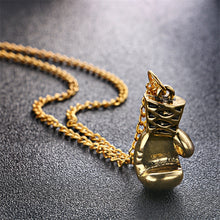 Load image into Gallery viewer, Punk Retro Mini Boxing Glove Necklace, gold, silver
