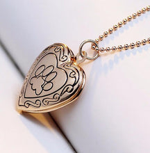 Load image into Gallery viewer, DIY Heart-shaped Photo Frame Memory Locket Pendant Necklace Jewelry, gold, silver
