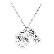 Load image into Gallery viewer, Sport Barbell Dumbbell Pendant Jewelry Lover Friend Bodybuilding Necklaces for Men Women, N255, N251, N250, N253, N371, N252, N254