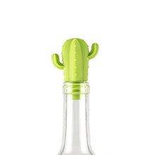Load image into Gallery viewer, 7 PCS Creative Cactus Silicone Wine Bottle Stopper + Wine Glass Marker Set, 7 in 1 Wine Bottle Stopper