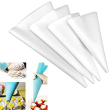 Load image into Gallery viewer, 4 PCS Silicone Icing Piping Cream Pastry Bag Nozzle DIY Cake Decorating Tools, Cream Pastry Bag(Blue), Cream Pastry Bag(White), Cream Pastry Bag(Pink), Cream Pastry Bag(Green)