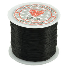 Load image into Gallery viewer, 50m/bag 0.5mm Round Elastic Cord Beading Stretch Thread/String/Rope for Necklace Bracelet Jewelry Making
