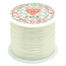 Load image into Gallery viewer, 50m/bag 0.5mm Round Elastic Cord Beading Stretch Thread/String/Rope for Necklace Bracelet Jewelry Making