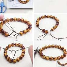 Load image into Gallery viewer, 50m/bag 0.5mm Round Elastic Cord Beading Stretch Thread/String/Rope for Necklace Bracelet Jewelry Making