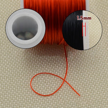 Load image into Gallery viewer, 50m/bag 0.5mm Round Elastic Cord Beading Stretch Thread/String/Rope for Necklace Bracelet Jewelry Making