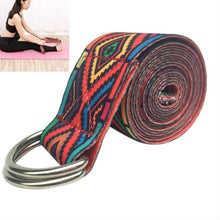 Load image into Gallery viewer, Color Pattern Stretch Band Yoga Stretch Band, Size: 185 x 3.8cm